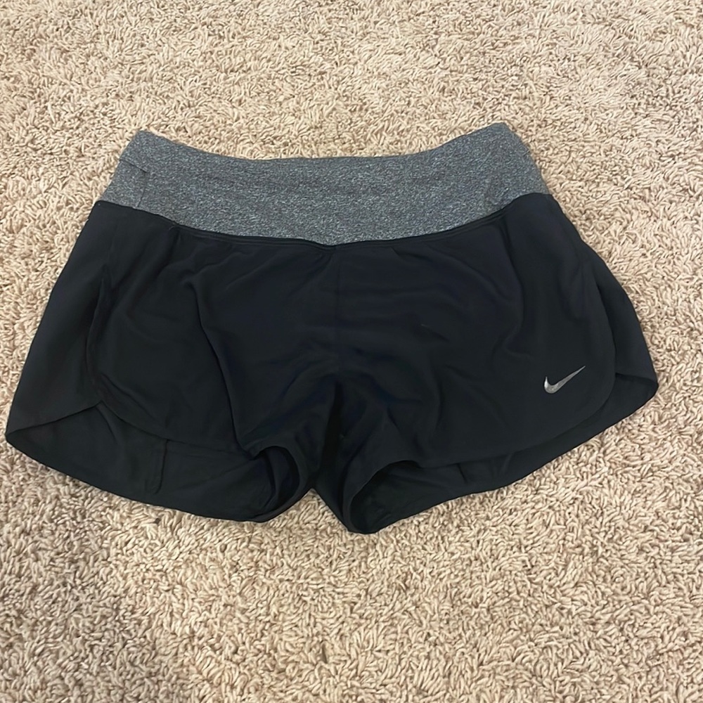 black and grey nike shorts